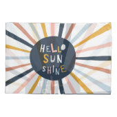 Hallo Sunshine: Kleurrijke kinderlijke typografie Kussensloop (Achterkant)