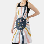 Hallo Sunshine: Kleurrijke kinderlijke typografie Schort (Insitu)