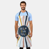 Hallo Sunshine: Kleurrijke kinderlijke typografie Schort (Gedragen)