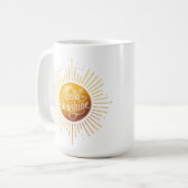 Hallo Sunshine koffie mok, geïsoleerde beker Koffiemok (Voorkant links)
