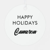 hallo Sunshine Metalen Ornament (Achterkant)