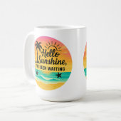 Hallo Sunshine – Motivatie quote Koffiemok (Voorkant links)