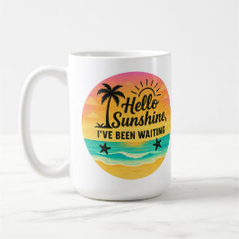 Hallo Sunshine – Motivatie quote Koffiemok