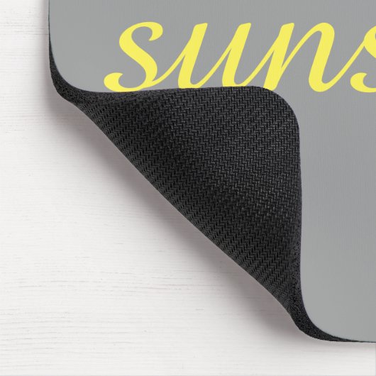 "Hallo Sunshine" Mousepad Muismat (Hoek)