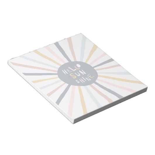 hallo Sunshine Notitieblok (Schuin)