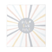 hallo Sunshine Notitieblok (Voorkant)