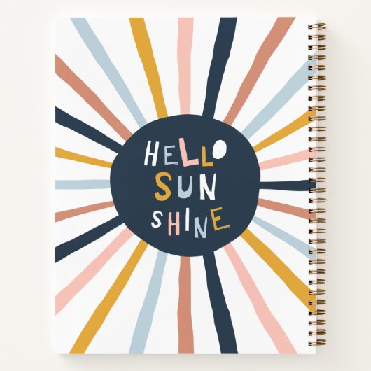 hallo Sunshine Notitieboek (Achterkant)
