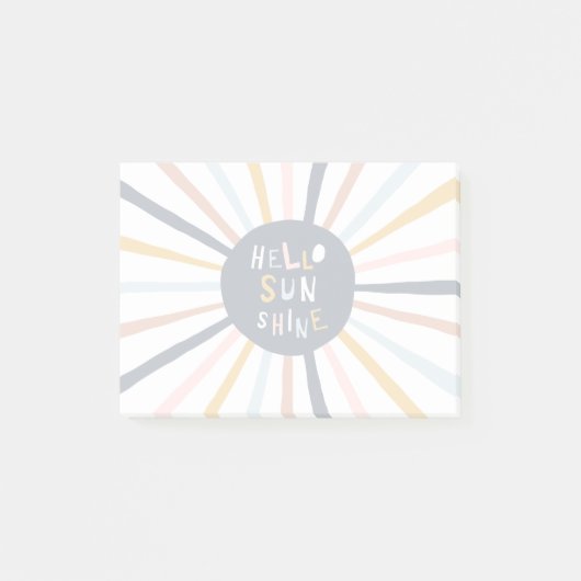 hallo Sunshine Post-it® Notes (Voorkant)