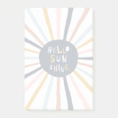 hallo Sunshine Post-it® Notes (Voorkant)