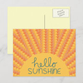 hallo Sunshine - Postard Briefkaart (Voorkant / Achterkant)