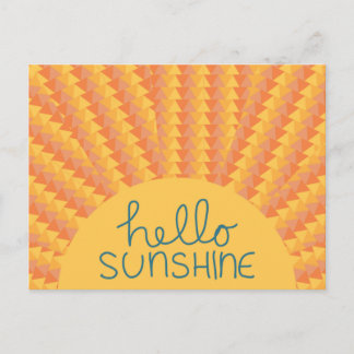 hallo Sunshine - Postard Briefkaart