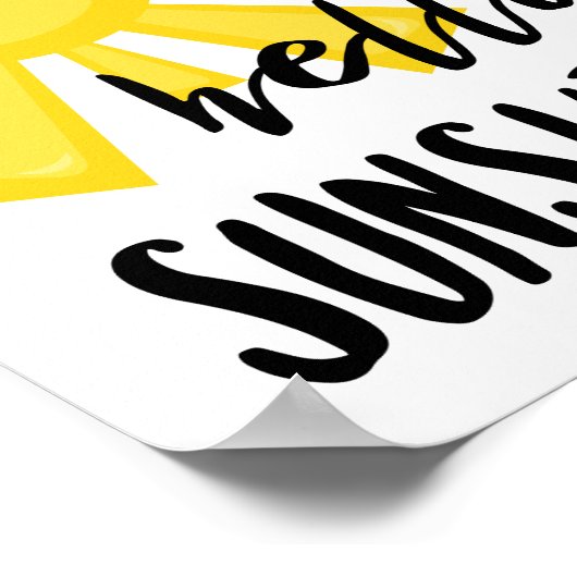hallo Sunshine Poster (Hoek)