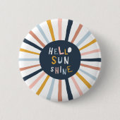 hallo Sunshine Ronde Button 5,7 Cm (Voorkant)