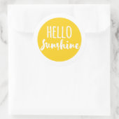 hallo Sunshine Ronde Sticker (Tas)