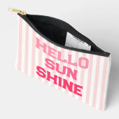 Hallo Sunshine - Schattigee perzik roze strepen Etui (Open)