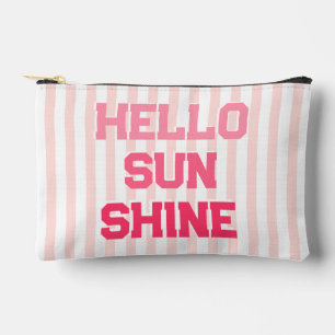 Hallo Sunshine - Schattigee perzik roze strepen Etui