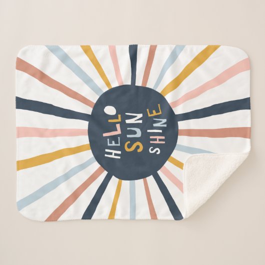 hallo Sunshine Sherpa Deken (Voorkant (horizontaal))