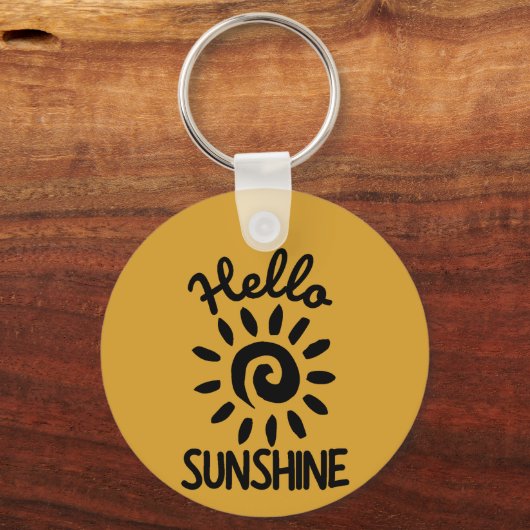 hallo Sunshine Sleutelhanger (Voorkant)