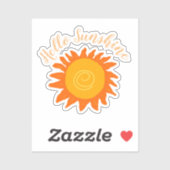 hallo Sunshine Sticker (Vel)