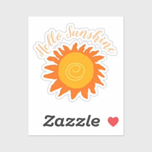 hallo Sunshine Sticker (Vel)
