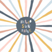 hallo Sunshine Sticker (Voorkant)