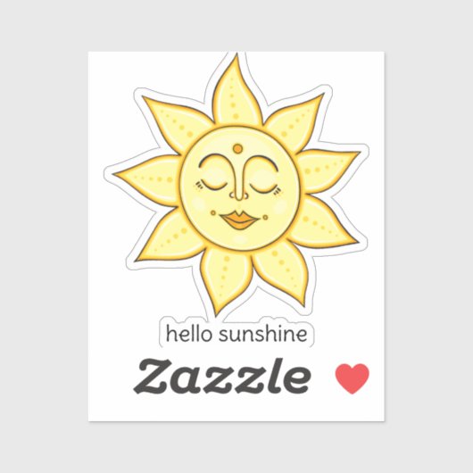 hallo Sunshine Sticker (Vel)