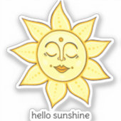 hallo Sunshine Sticker (Voorkant)