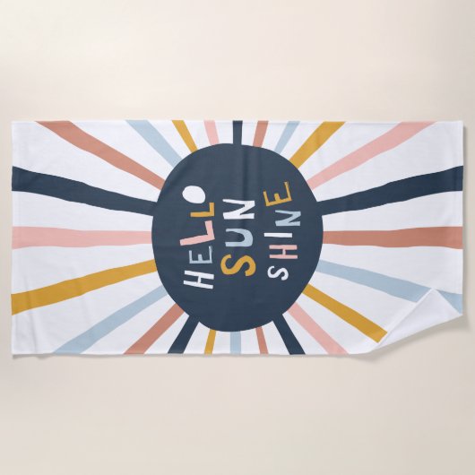 hallo Sunshine Strandlaken (Voorkant)