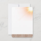 Hallo Sunshine Sunflower Garden Baby shower Bedankkaart (Achterkant)