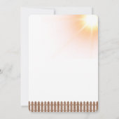 Hallo Sunshine Sunflower Garden Baby shower Kaart (Achterkant)