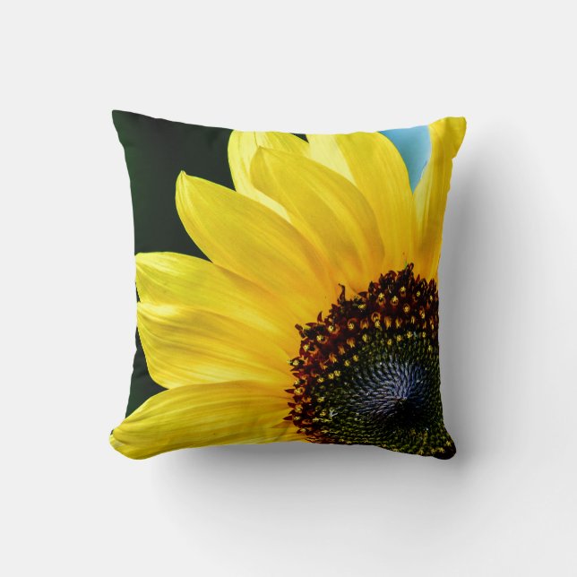 hallo Sunshine Sunflower Pillow Kussen (Voorkant)