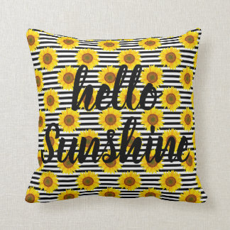 hallo Sunshine Sunflower Pillow Kussen