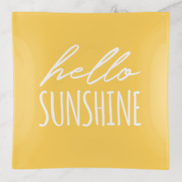 hallo Sunshine Sunny Yellow Trinket Tray Sierschaaltjes