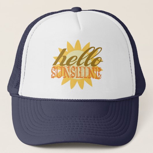 hallo Sunshine Trucker Hat Great for Summer Pet (Voorkant)