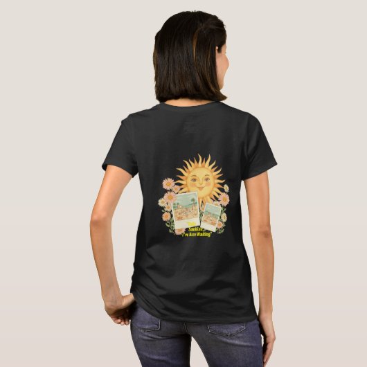 Hallo SUNSHINE – Warm Spring Quote T-shirt (Achterkant volledig)