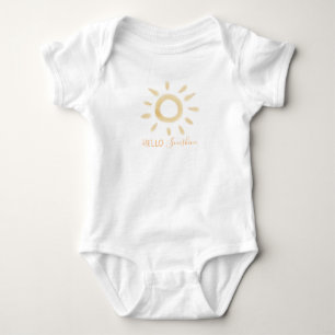 "Hallo Sunshine" Waterverf Sun Romper