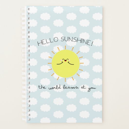 hallo SUNSHINE - WEEK-TO-A-UITZICHT PLANNER (Voorkant)