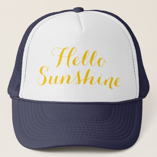 hallo Sunshine Women's Summer Trucker Hat Pet (Voorkant)