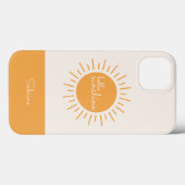 hallo Sunshine Yellow Boho Case-Mate iPhone Case (Achterkant (horizontaal))