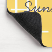 hallo Sunshine Yellow Modern Typografie Muismat (Hoek)