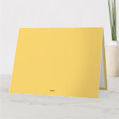 Hallo Sunshine Yellow Schattige Happy Typography B Kaart (Achterkant)