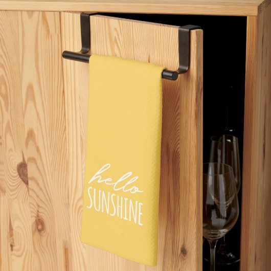 hallo Sunshine Yellow Summer Kitchen Towel Theedoek (Derde Gevouwen)