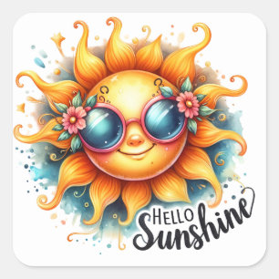 Hallo Sunshine Zomer Stickers