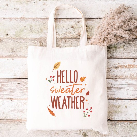 hallo Sweater Weather Tote Bag