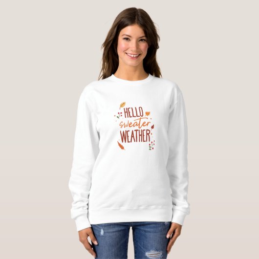 Hallo Sweater Weer Sweatshirt (Voorkant volledig)