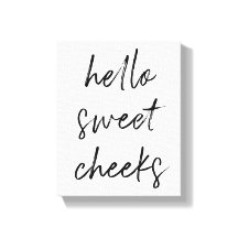 hallo Sweet Cheek Funny Toilet Bathroom