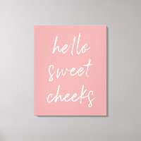 hallo Sweet Cheek Funny Toilet Dusty Roos Bathroom