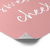 hallo Sweet Cheek Funny Toilet Dusty Roos Bathroom Poster (Hoek)