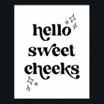hallo Sweet Cheeks Retro  Font Poster<br><div class="desc">hallo Sweet Cheeks Retro  Font</div>