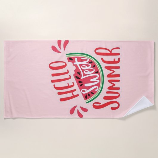 hallo Sweet Summer Strandlaken (Voorkant)